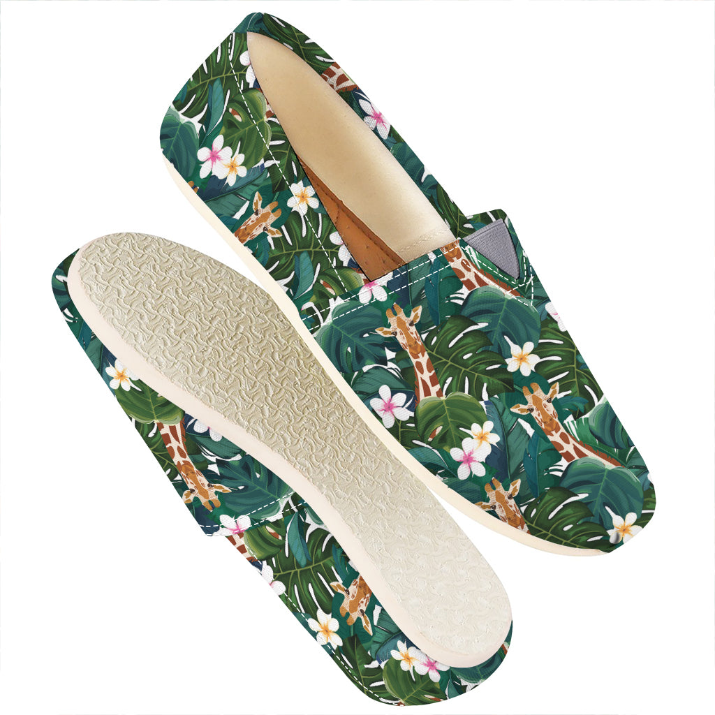Tropical Giraffe Pattern Print Casual Shoes