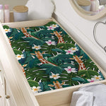 Tropical Giraffe Pattern Print Changing Pad Cover