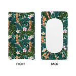 Tropical Giraffe Pattern Print Changing Pad Cover