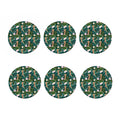 Tropical Giraffe Pattern Print Coaster Set