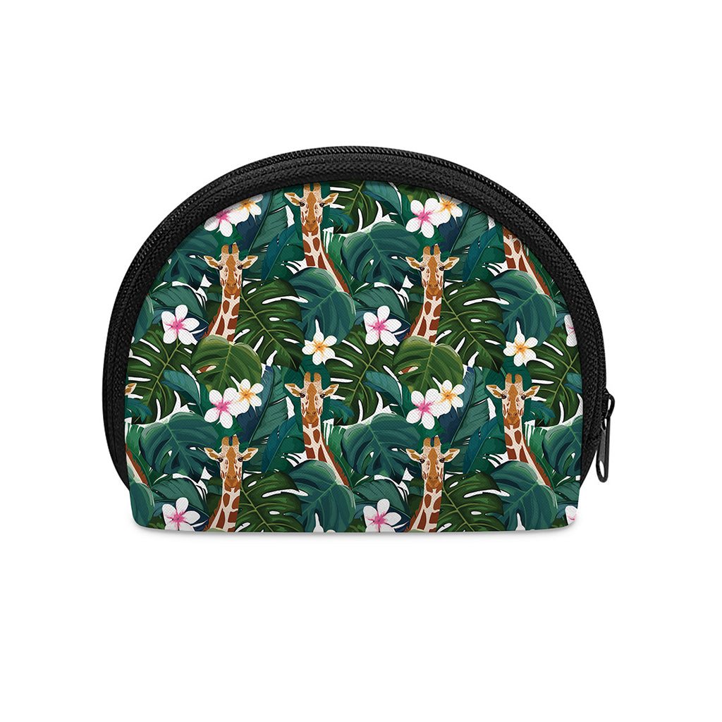 Tropical Giraffe Pattern Print Coin Purse