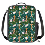 Tropical Giraffe Pattern Print Crossbody Lunch Bag