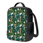 Tropical Giraffe Pattern Print Crossbody Lunch Bag