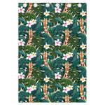 Tropical Giraffe Pattern Print Curtain