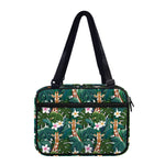 Tropical Giraffe Pattern Print Double Strap Bible Bag