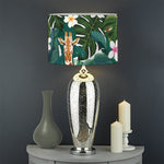 Tropical Giraffe Pattern Print Drum Lamp Shade