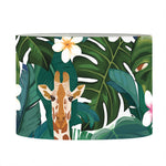 Tropical Giraffe Pattern Print Drum Lamp Shade