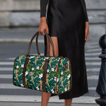 Tropical Giraffe Pattern Print Duffle Bag
