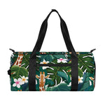 Tropical Giraffe Pattern Print Gym Bag