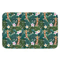 Tropical Giraffe Pattern Print Indoor Door Mat