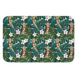 Tropical Giraffe Pattern Print Indoor Door Mat