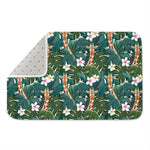 Tropical Giraffe Pattern Print Indoor Door Mat