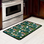 Tropical Giraffe Pattern Print Kitchen Mat