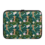 Tropical Giraffe Pattern Print Laptop Sleeve