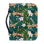 Tropical Giraffe Pattern Print Leather Bible Cover
