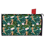 Tropical Giraffe Pattern Print Mailbox Cover