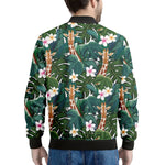 Tropical Giraffe Pattern Print Men's Bomber Jacket