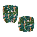 Tropical Giraffe Pattern Print Office Chair Cover