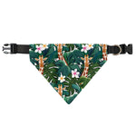Tropical Giraffe Pattern Print Over The Collar Dog Bandana