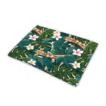 Tropical Giraffe Pattern Print Pet Cooling Mat Cover