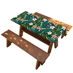 Tropical Giraffe Pattern Print Picnic Table Cover