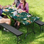Tropical Giraffe Pattern Print Picnic Table Cover