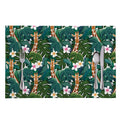 Tropical Giraffe Pattern Print Placemat