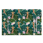 Tropical Giraffe Pattern Print Placemat