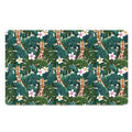 Tropical Giraffe Pattern Print Polyester Doormat