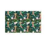Tropical Giraffe Pattern Print Polyester Flag