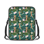 Tropical Giraffe Pattern Print Rectangular Crossbody Bag