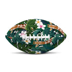 Tropical Giraffe Pattern Print Rugby Ball