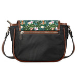 Tropical Giraffe Pattern Print Saddle Bag