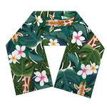 Tropical Giraffe Pattern Print Scarf