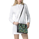 Tropical Giraffe Pattern Print Shoulder Handbag