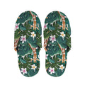 Tropical Giraffe Pattern Print Slippers