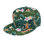 Tropical Giraffe Pattern Print Snapback Cap