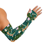 Tropical Giraffe Pattern Print Sun Protection Arm Sleeves