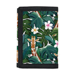 Tropical Giraffe Pattern Print Trifold Wallet