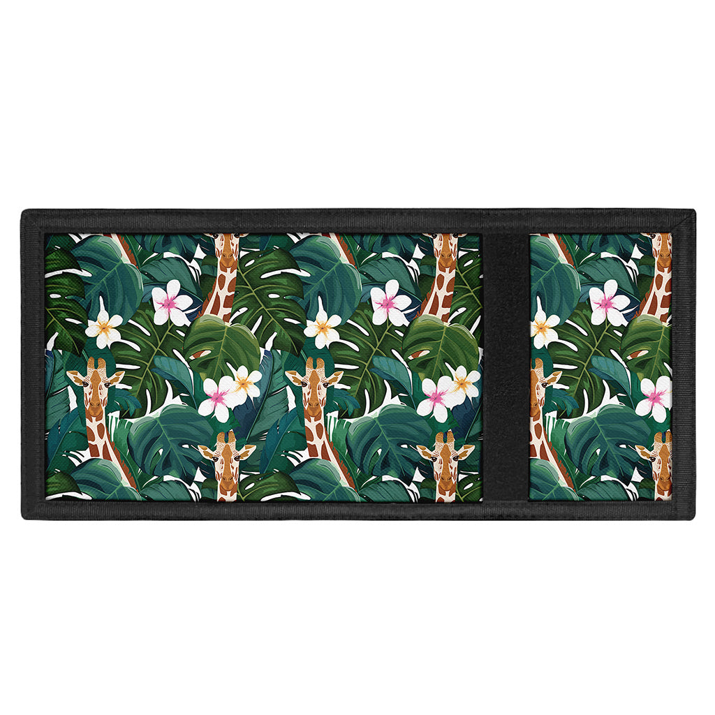 Tropical Giraffe Pattern Print Trifold Wallet