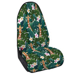 Tropical Giraffe Pattern Print Waterproof Car Seat Cover