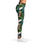 Tropical Giraffe Pattern Print Women's Leggings