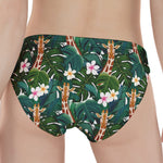 Tropical Giraffe Pattern Print Women's Panties