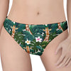 Tropical Giraffe Pattern Print Women's Thong