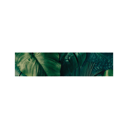 Tropical Green Leaves Print Bed Runner