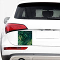 Tropical Green Leaves Print Car Sticker