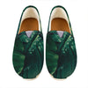 Tropical Green Leaves Print Casual Shoes