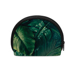 Tropical Green Leaves Print Coin Purse