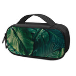 Tropical Green Leaves Print Insulin Cooler Travel Case
