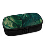 Tropical Green Leaves Print Insulin Cooler Travel Case